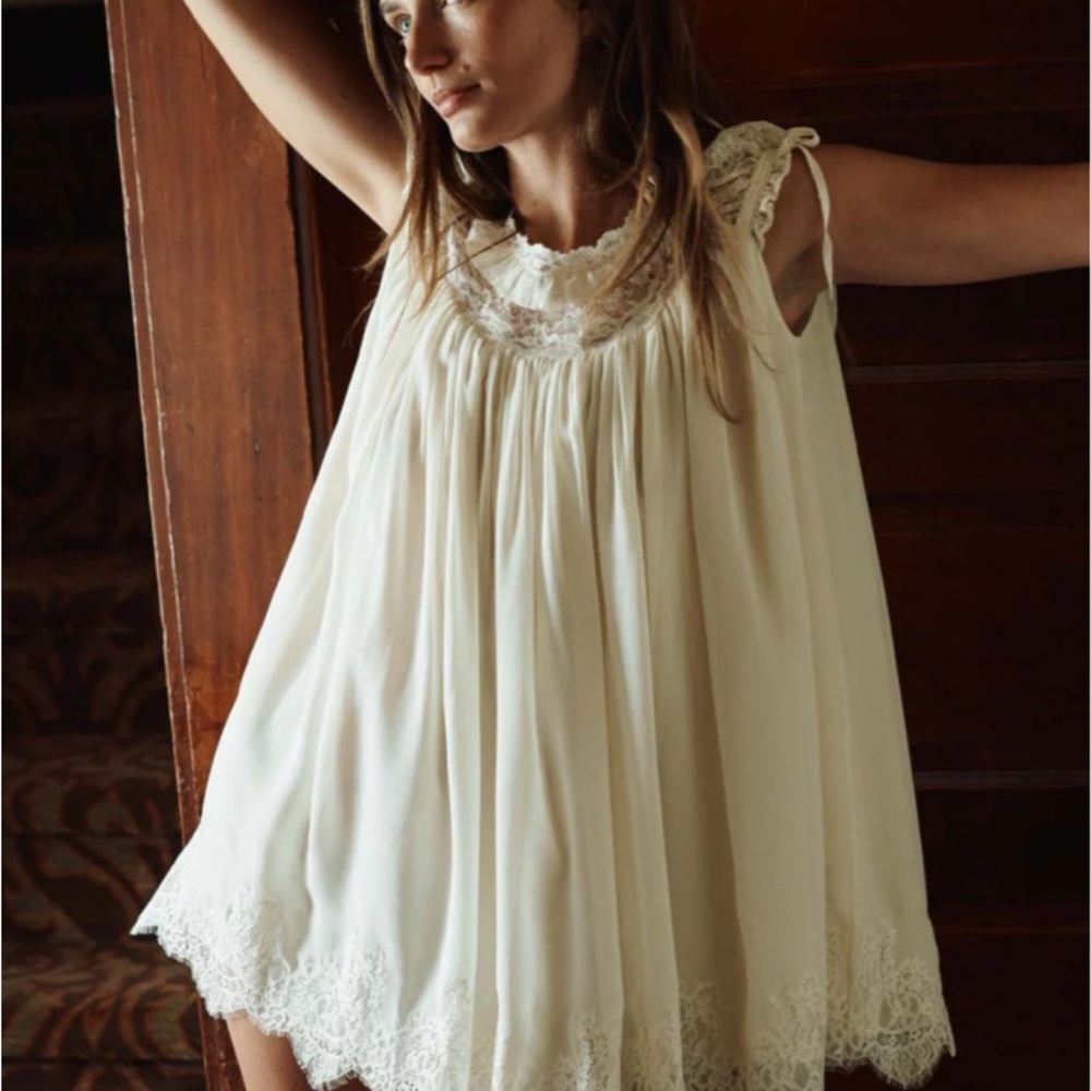 DOEN GENEVIEVE DRESS -- VANILLE size S